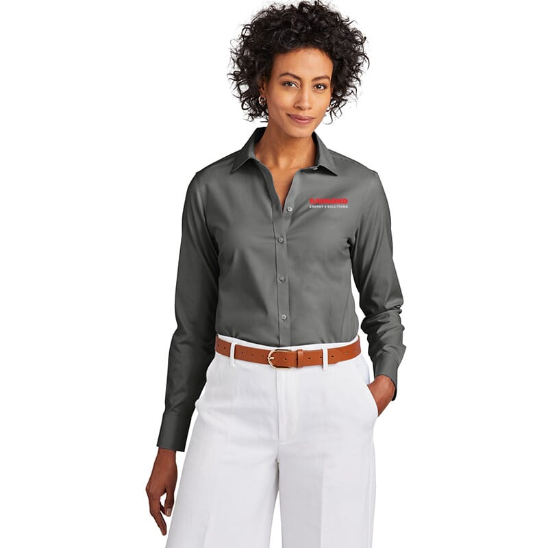 Raymond Brooks Brothers Women’s Wrinkle-Free Stretch Pinpoint Shirt