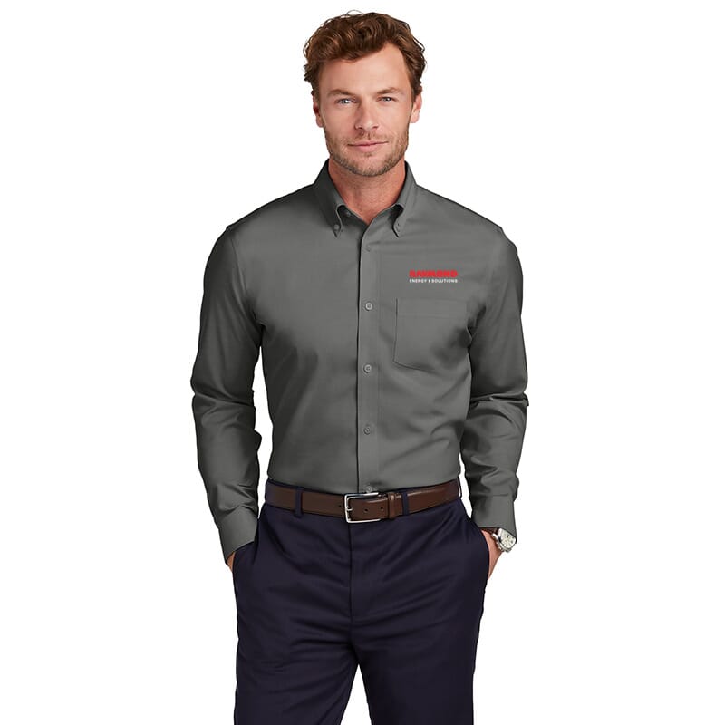 Raymond Brooks Brothers Wrinkle-Free Stretch Pinpoint Shirt